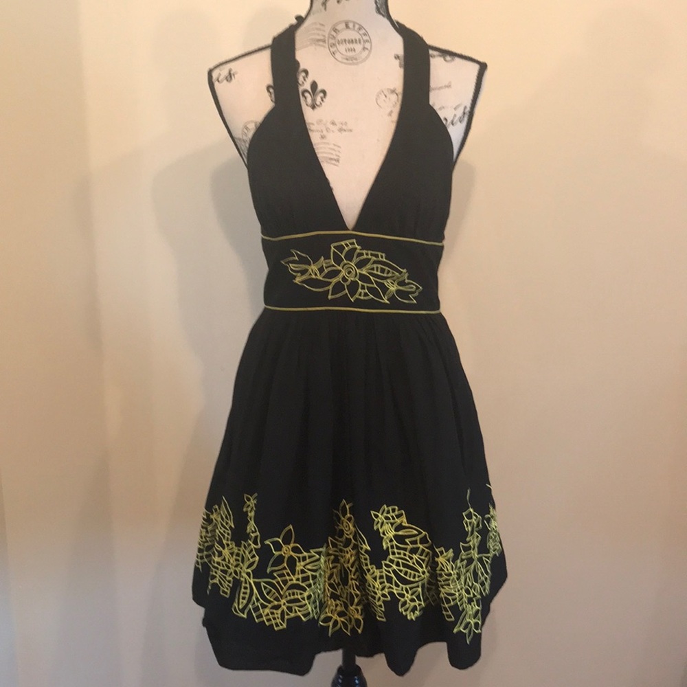 French connection black halter dress 🌼